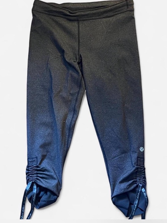 lululemon athletica Pants - lululemon athletica Girls' Black Capri Leggings with Ruched Drawstring Hem
